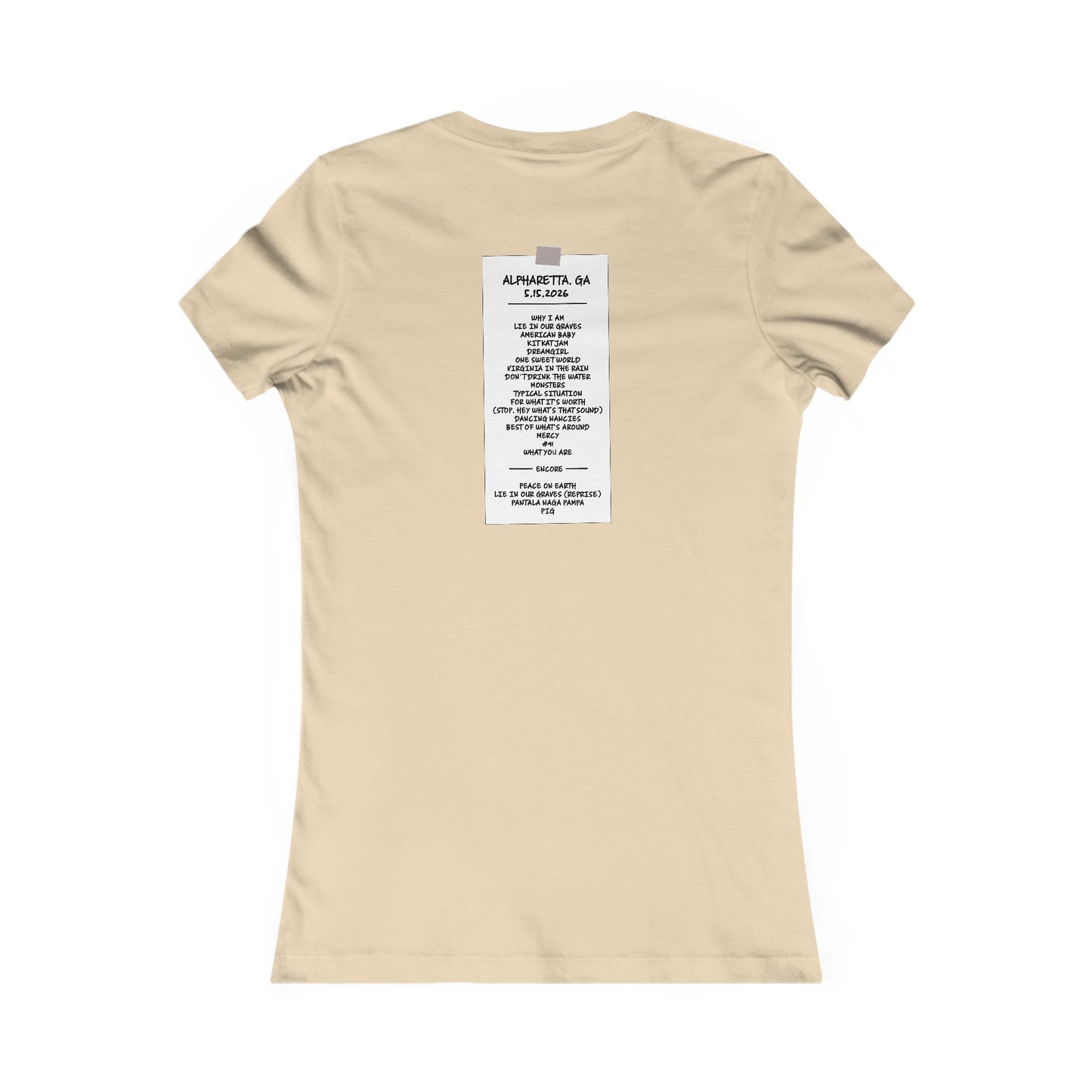 Georgia 2026 Woman's Cut Tee *With Set List