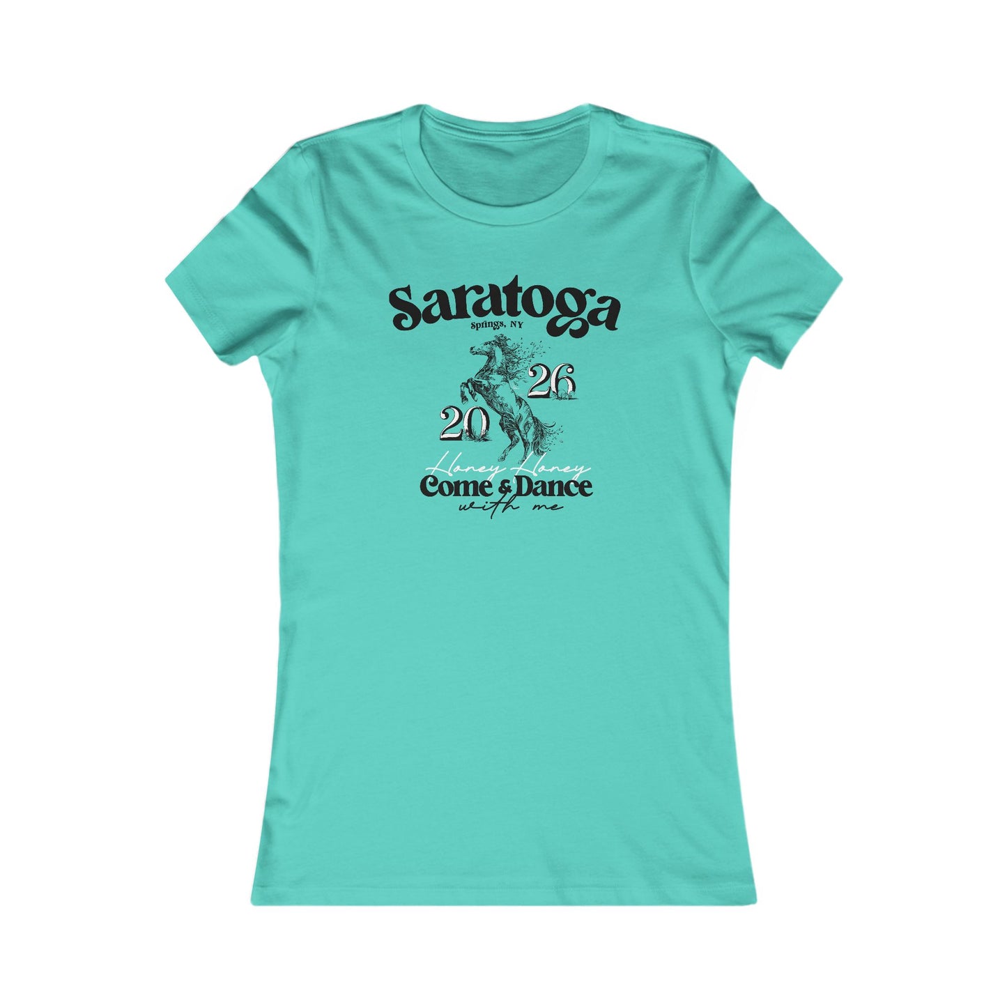 Saratoga 2026 Floral Woman's Cut Tee