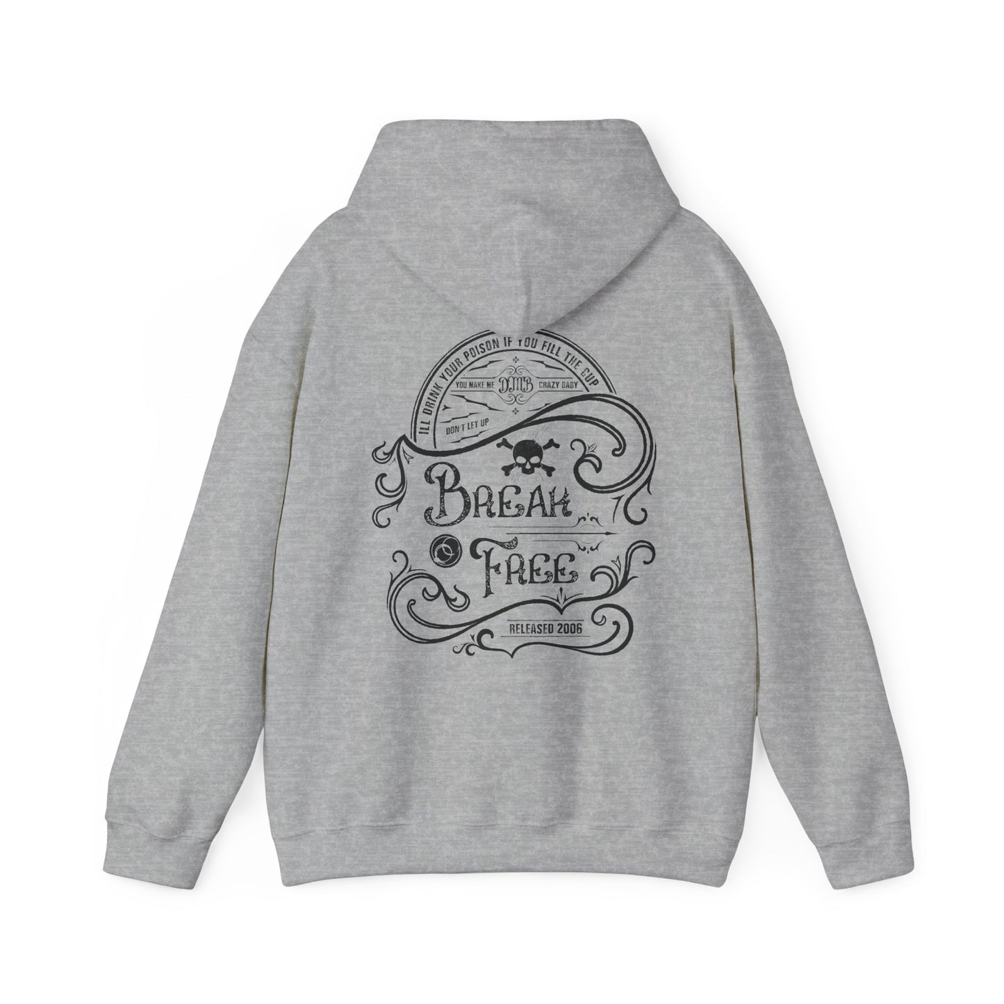 Break Free Label with back Hoodie