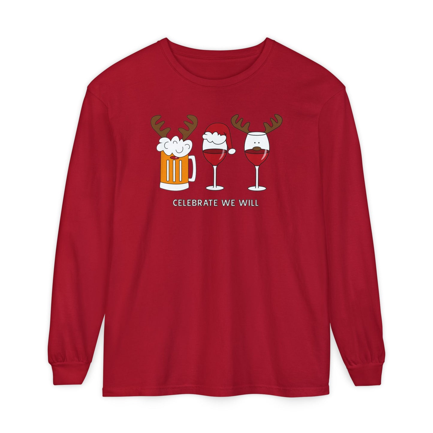 Celebrate With A Glass Long Sleeve Tee