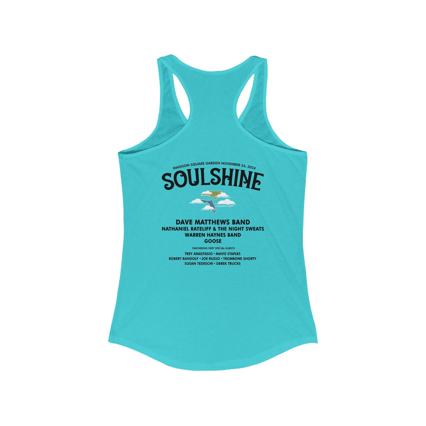 Soulshine 2024 With Line Up On Back Tank Top