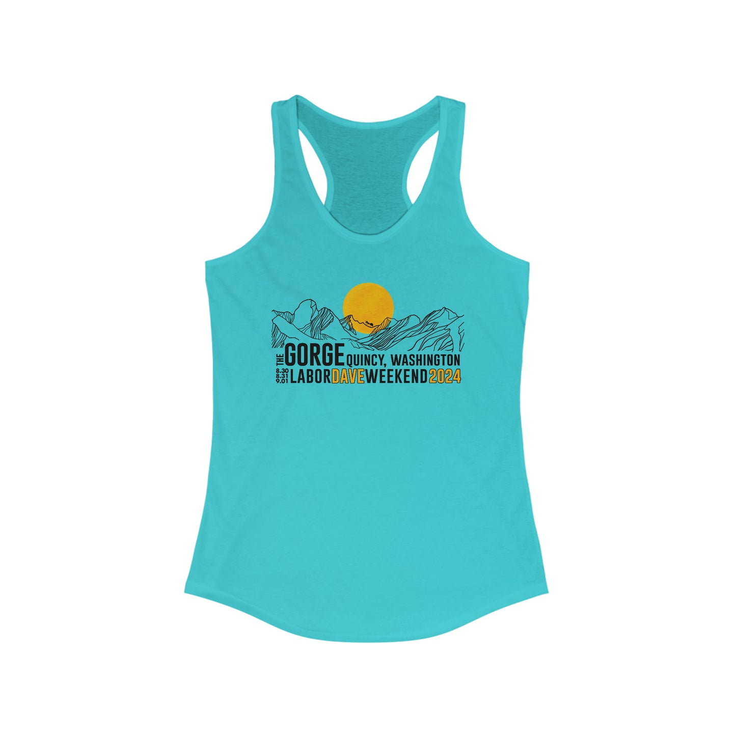 The Gorge Line Art 2024 Tank Top W/set list