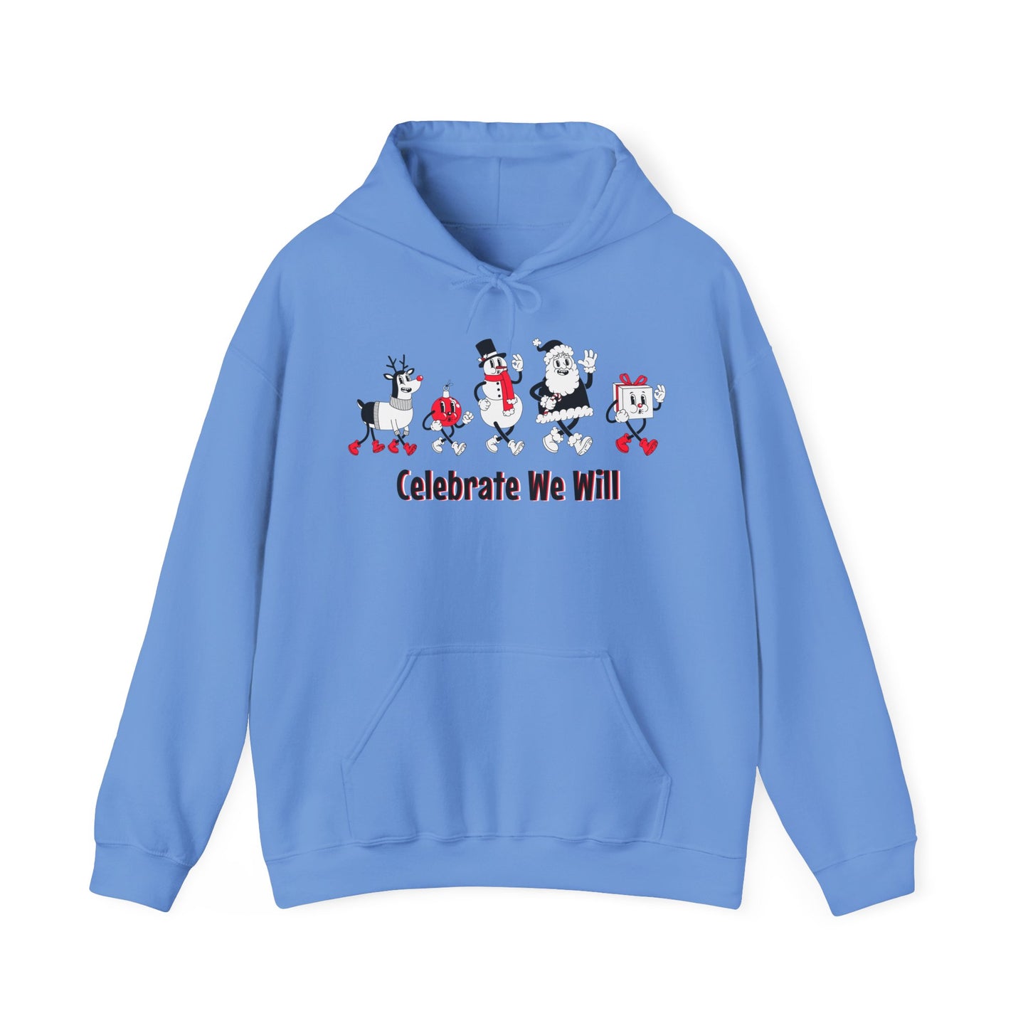 Celebrate We Will Holiday Vintage Hoodie