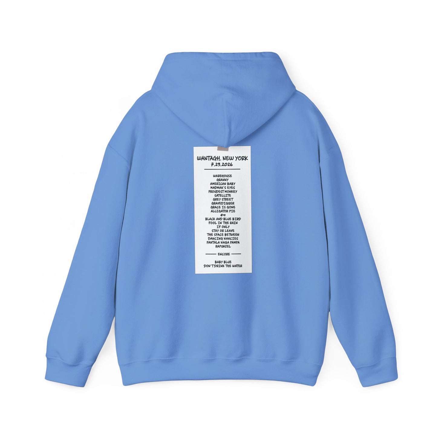 Jones Beach 2026 Hoodies RAIN DATE *With Setlist