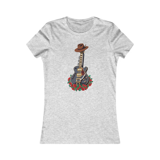 Bobby Guitar & Hat Tribute Woman's Cut Tee