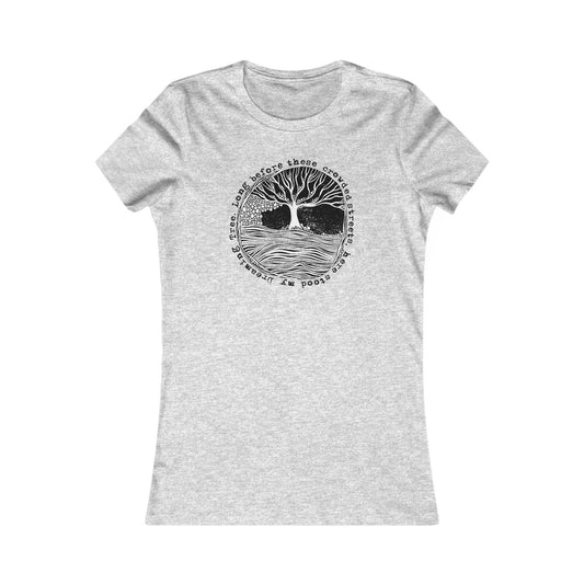 Long before these crowded streets Woman's Cut Tee