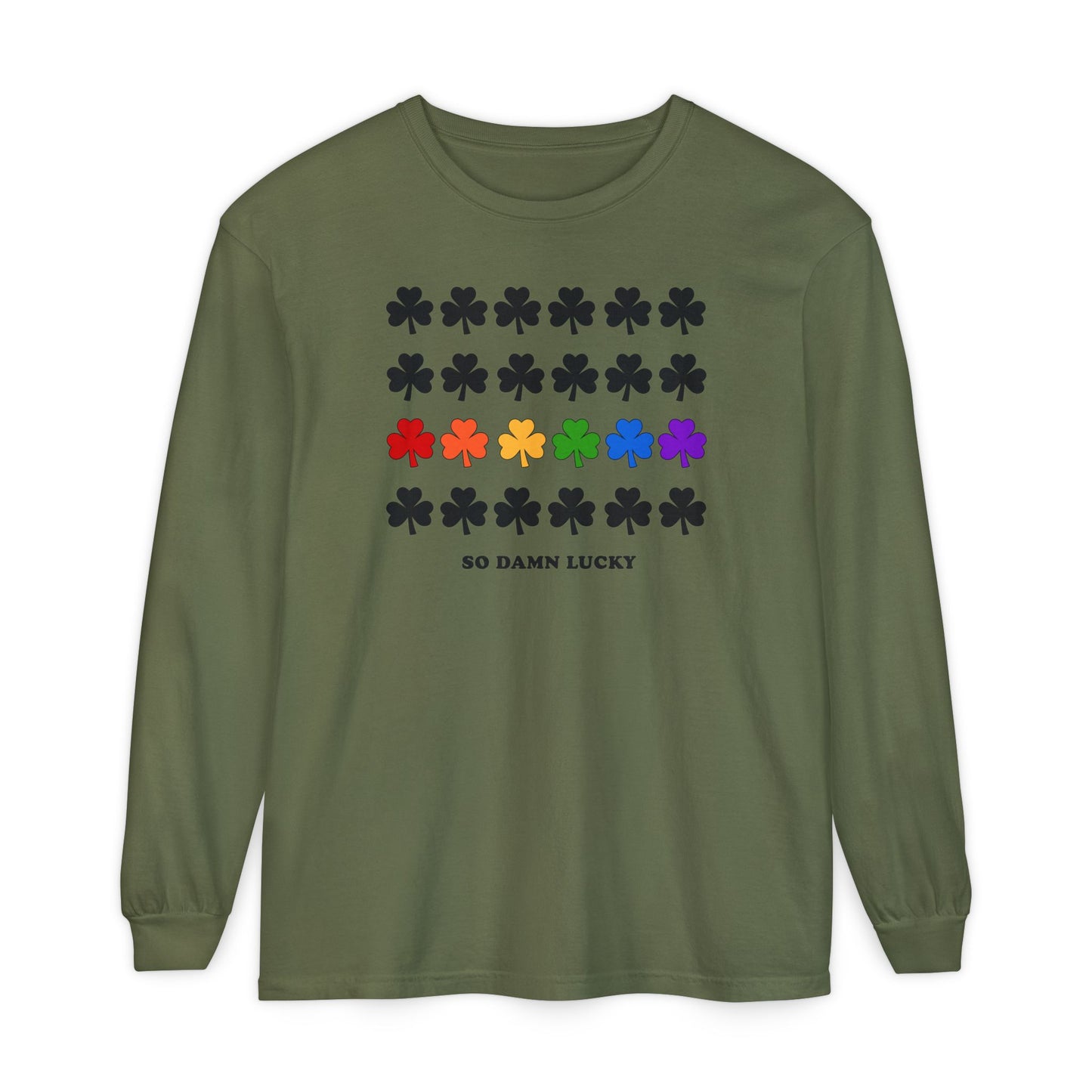 So Damn Lucky With Pride Long Sleeve Tee
