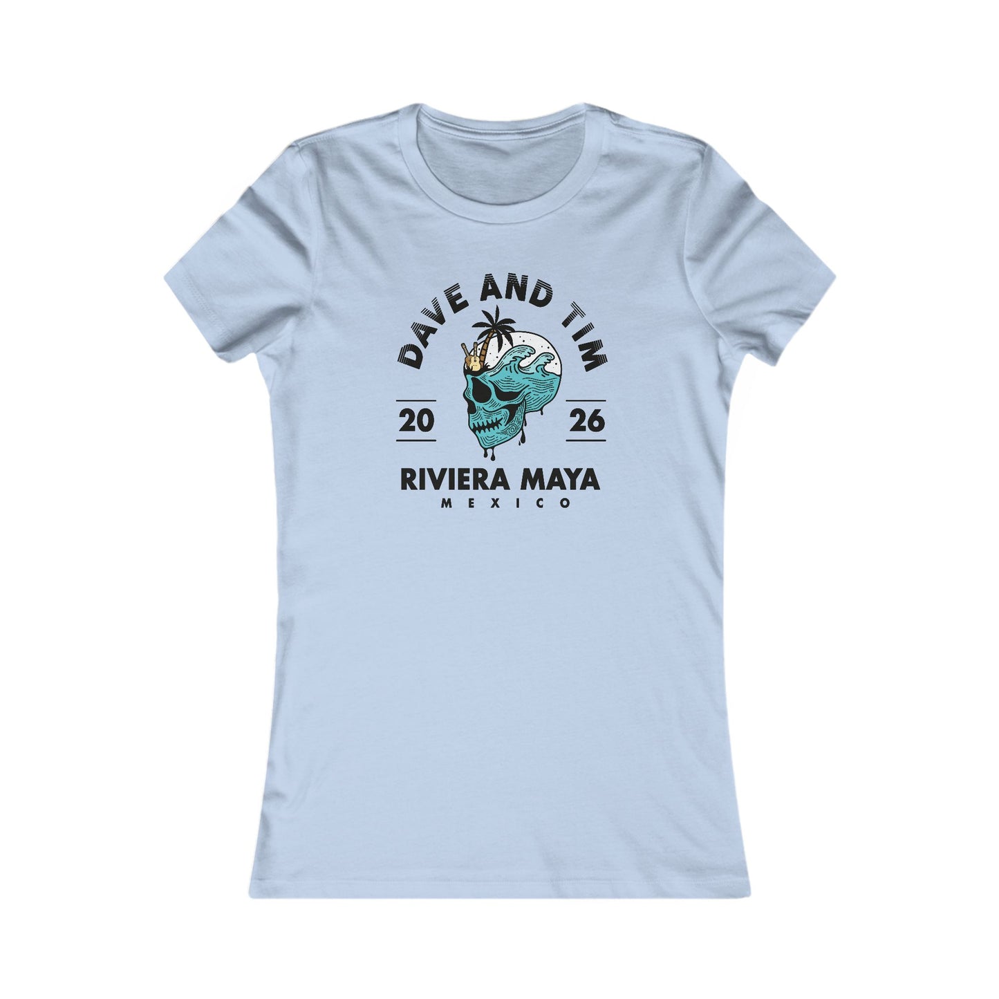 D&T Skull Palm Trees 2026 Woman's Cut Tee *With Set List