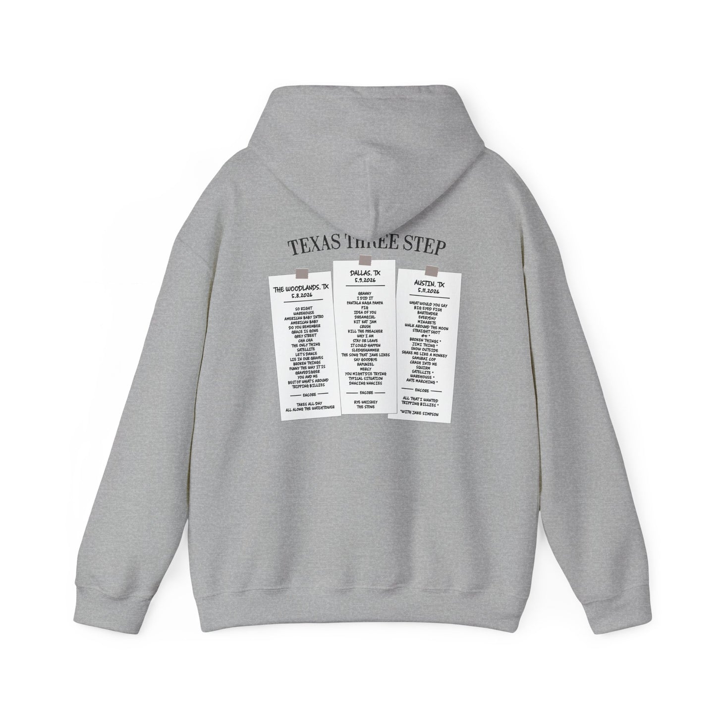 Texas Three Step 2026 Hoodies *With Set List