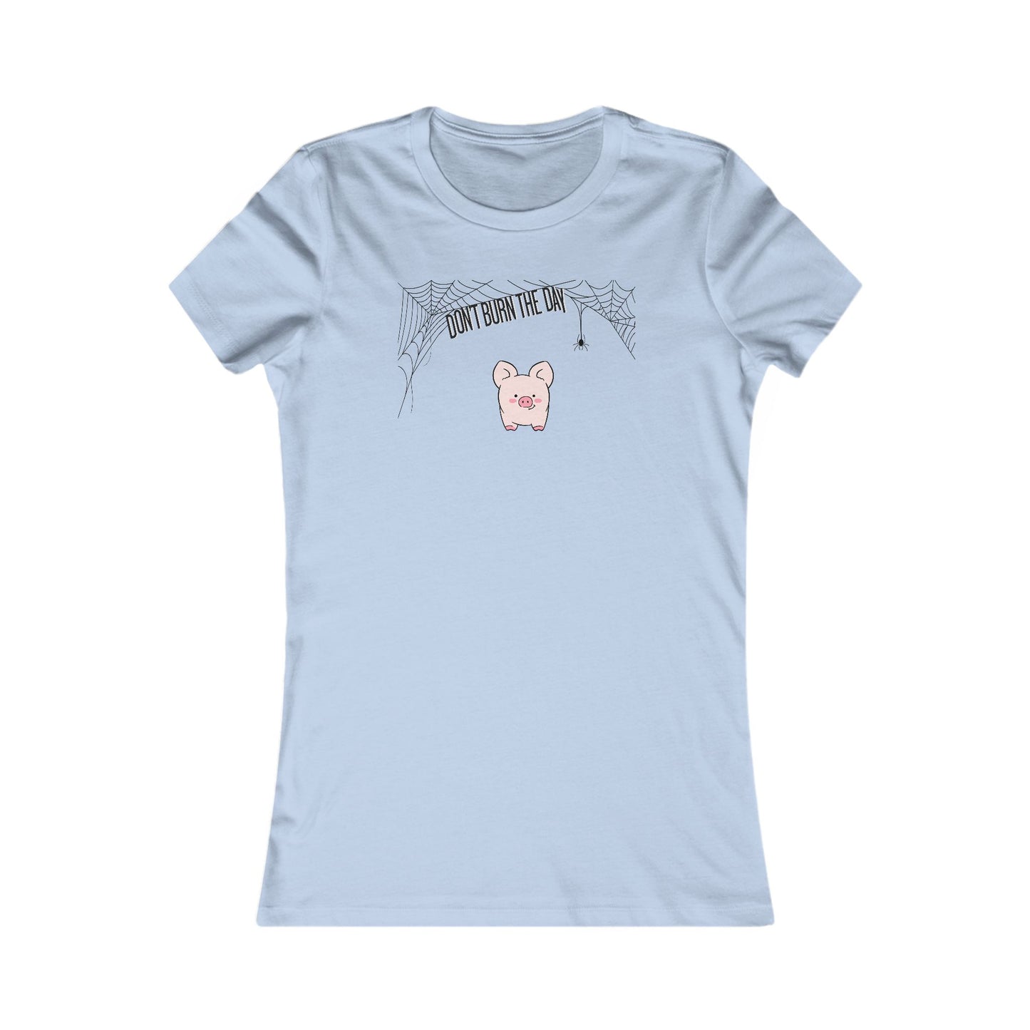 Dont Burn The Day Spider Web Woman's Cut Tee