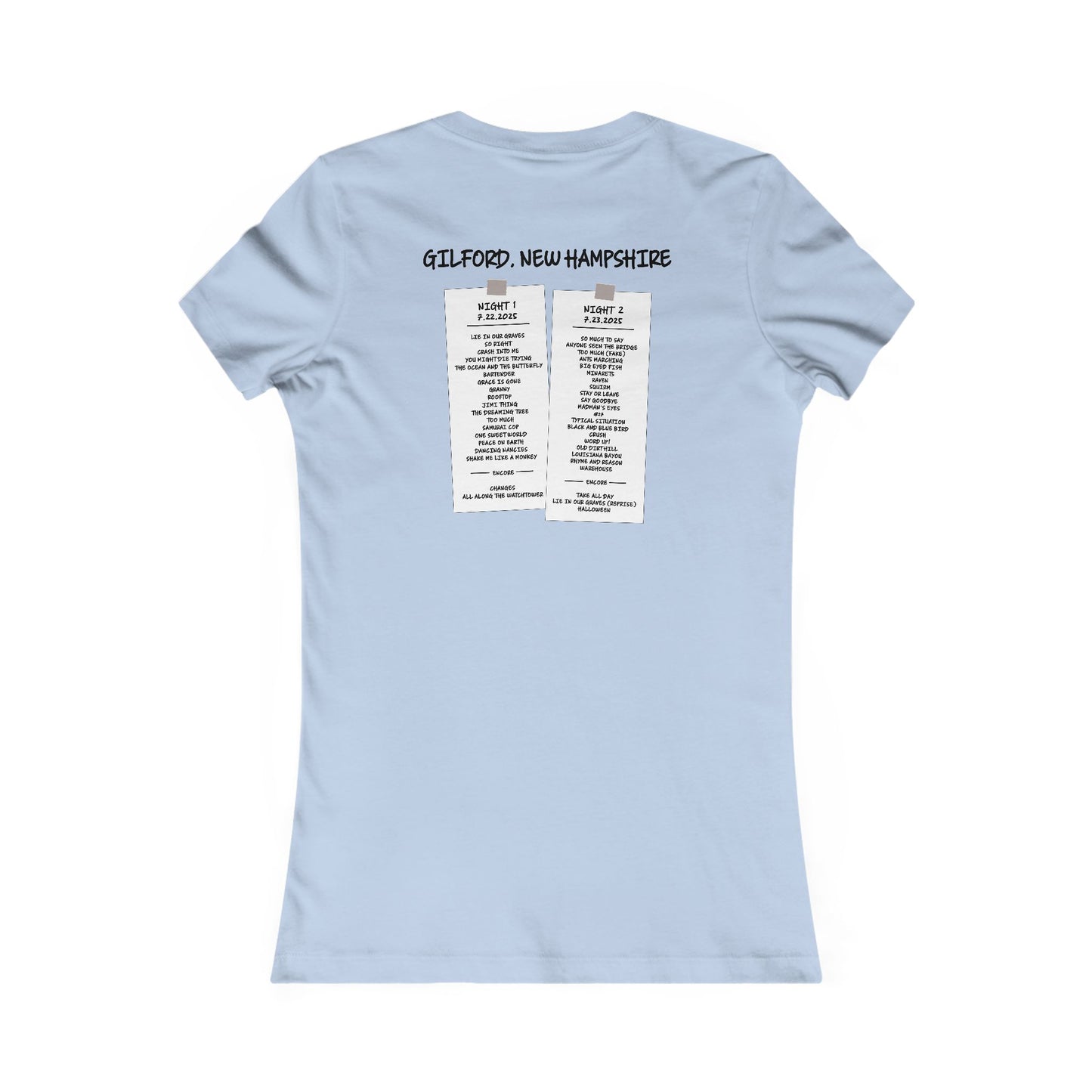 Gilford 2025 Woman's Cut *With Setlist