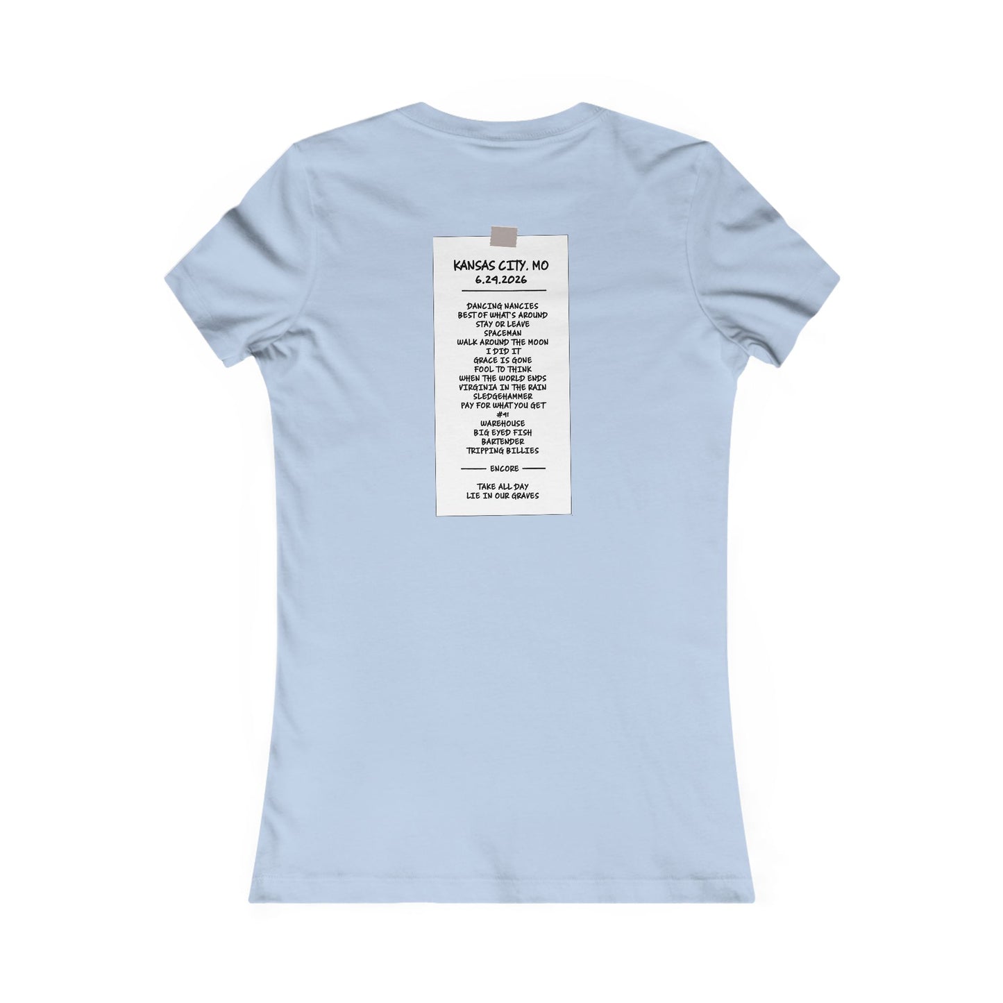 Riverside Missouri 2026 Woman's Cut Tee *With Set List