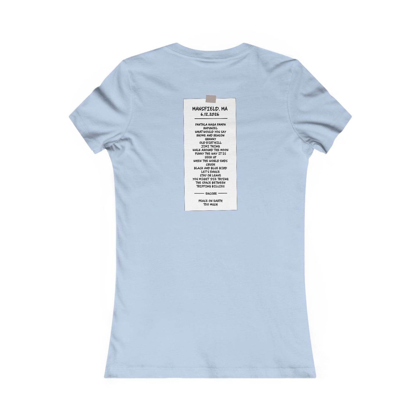 Mansfield 2026 Woman's Cut Tee *With Set List