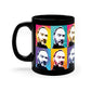 Dave Quad Color Warhol Inspired Coffee Mug