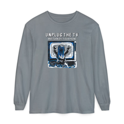 Unplug The TV Long Sleeve Tee