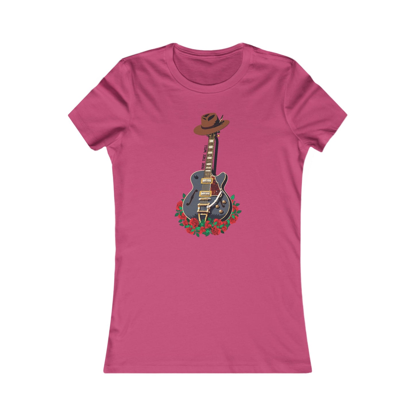 Bobby Guitar & Hat Tribute Woman's Cut Tee