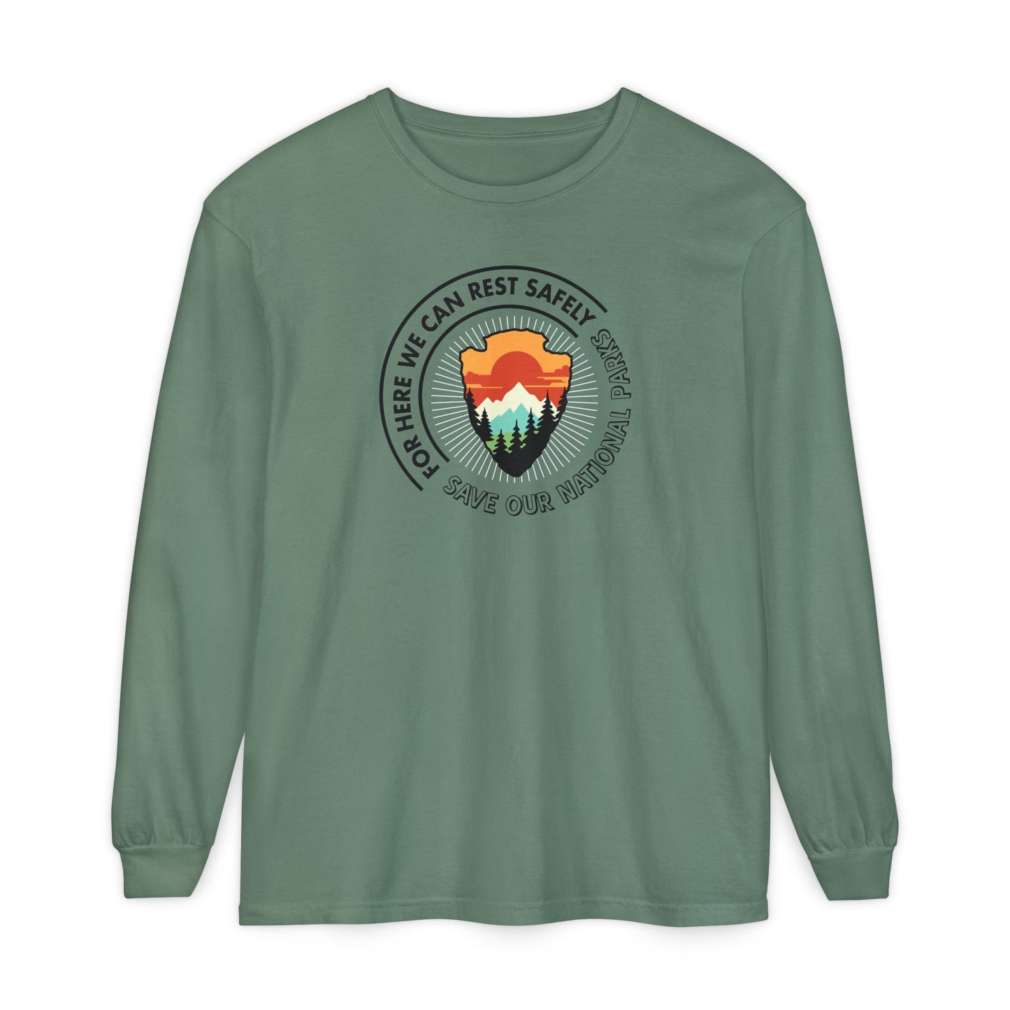 National Parks Rest Safely Long Sleeve Tee