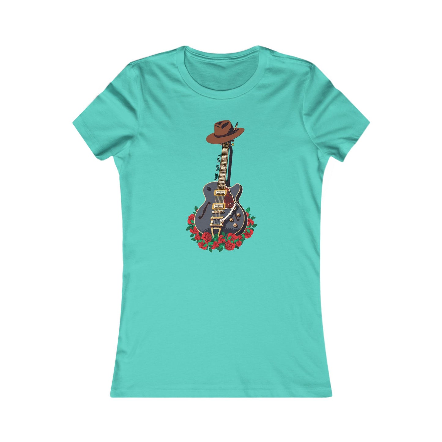 Bobby Guitar & Hat Tribute Woman's Cut Tee