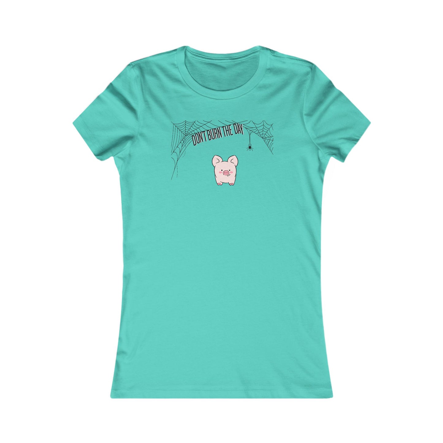 Dont Burn The Day Spider Web Woman's Cut Tee