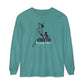 Black Cat Pin Up Long Sleeve Tee