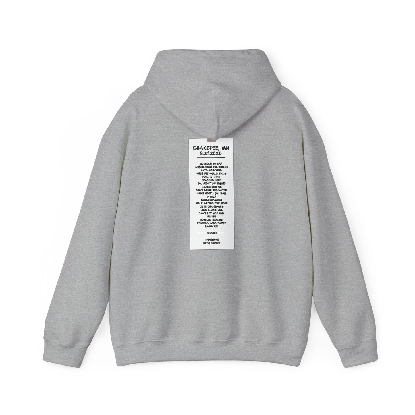 Shakopee Mystic Lake 2026 Hoodies *With Set List
