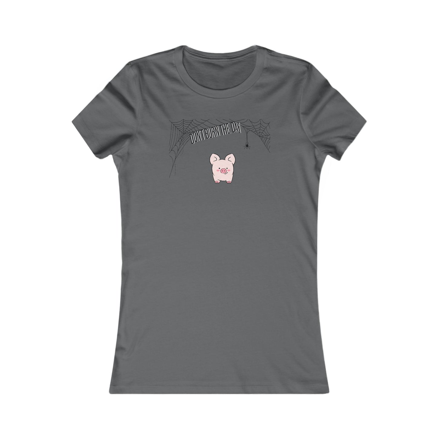 Dont Burn The Day Spider Web Woman's Cut Tee