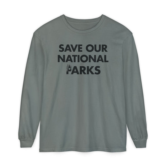 Save Our National Parks DEAD *front & back Long Sleeve T