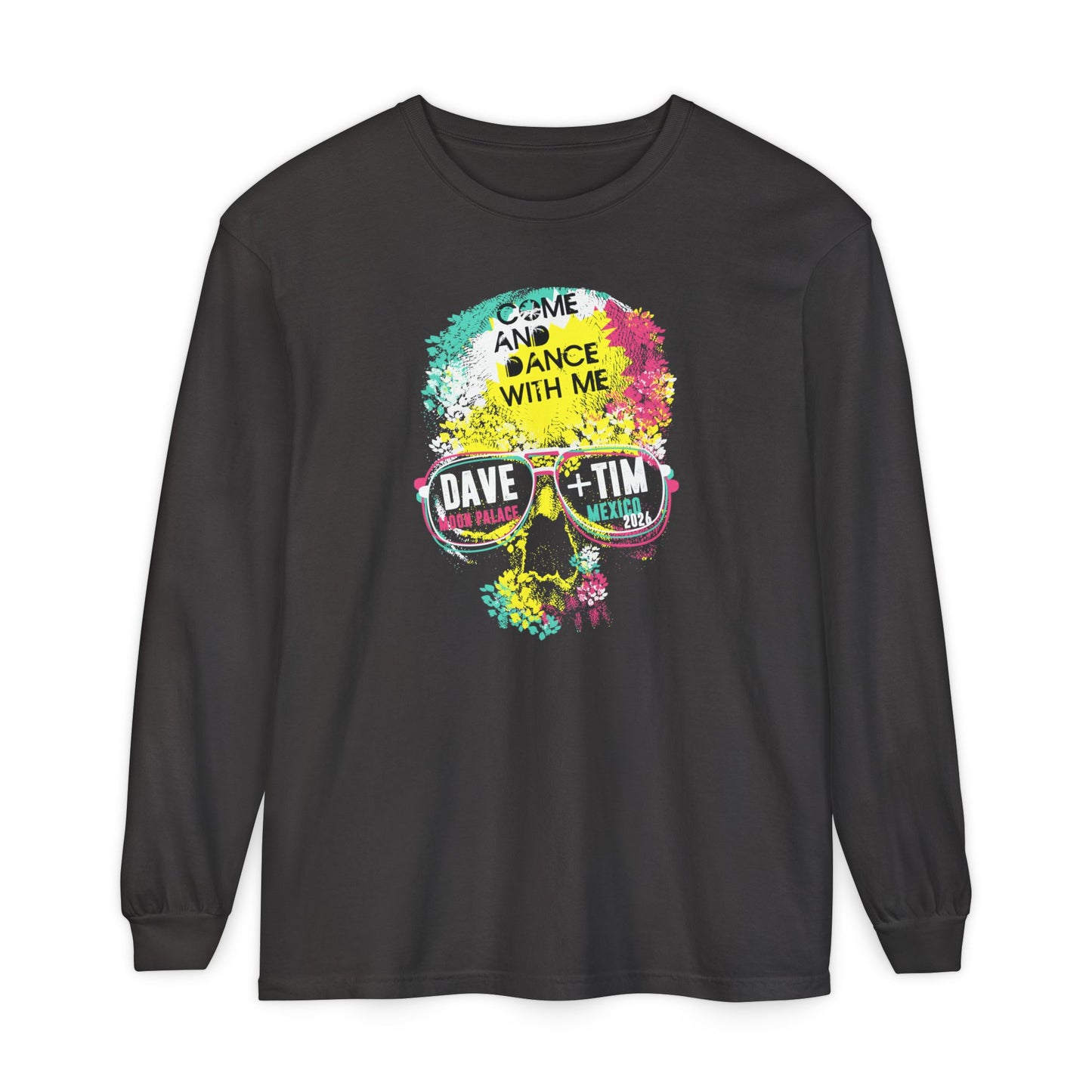 Floral Skull Mexico 2026 Long Sleeve Tee *With Set List