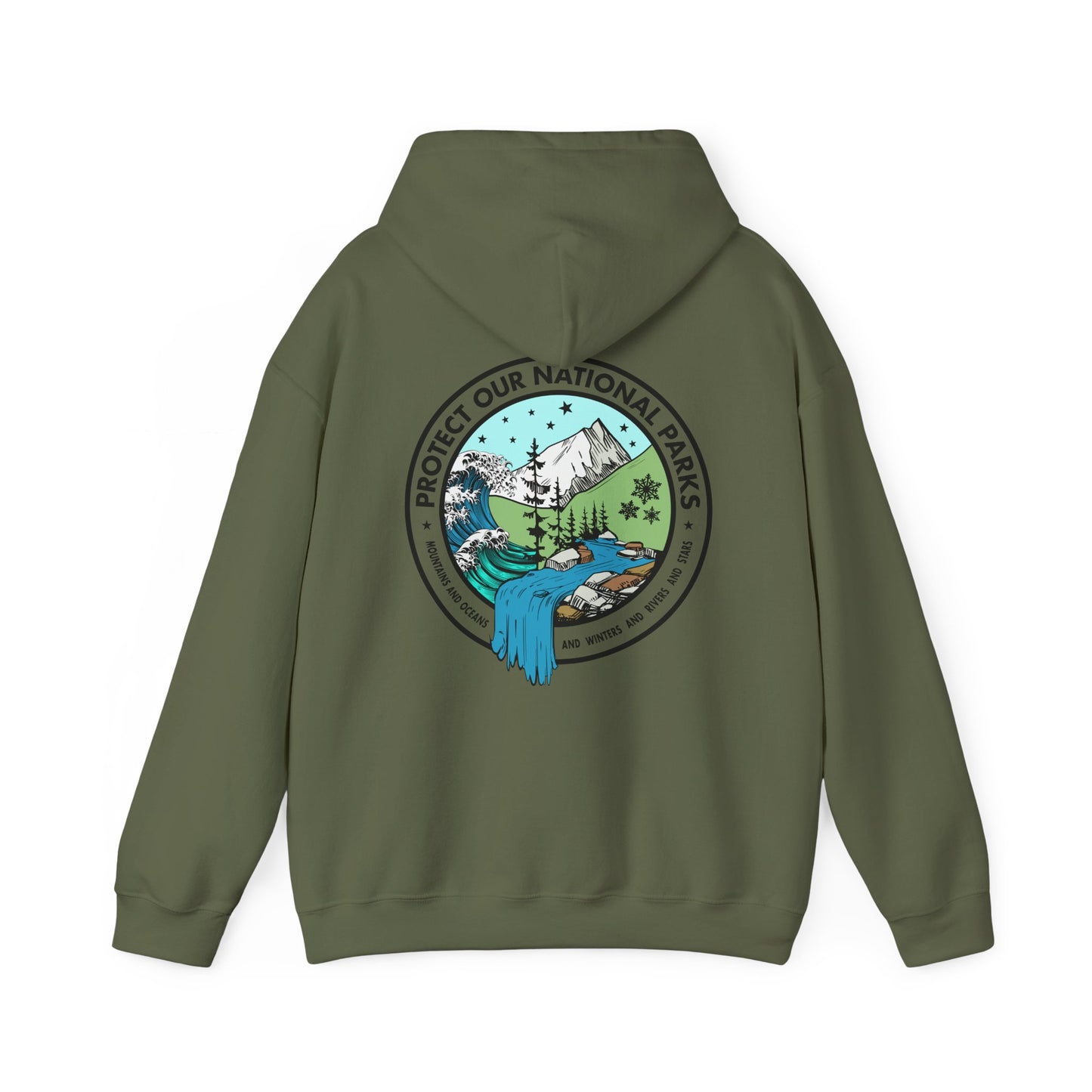 Protect Our National Parks - Funny *With Back Print Hoodie