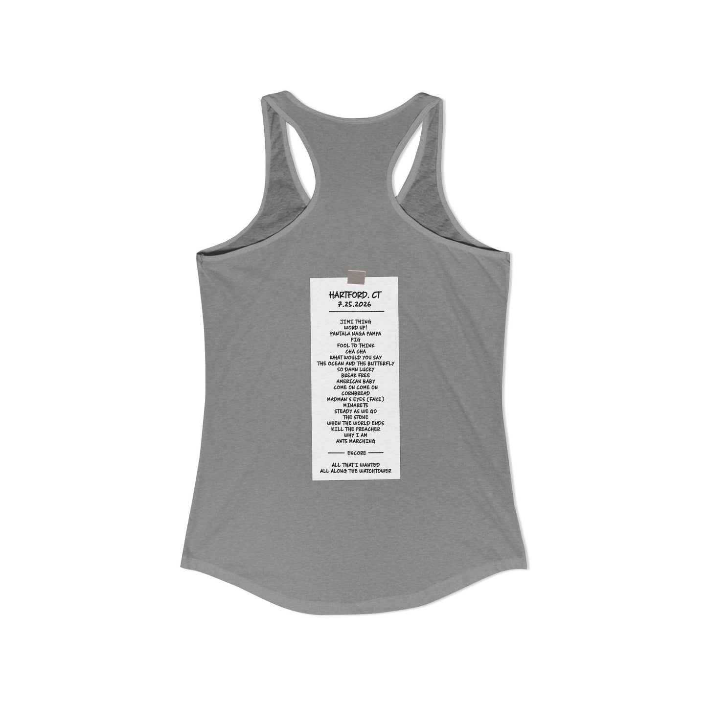 Hartford 2026 Woman's Tank *With Set List