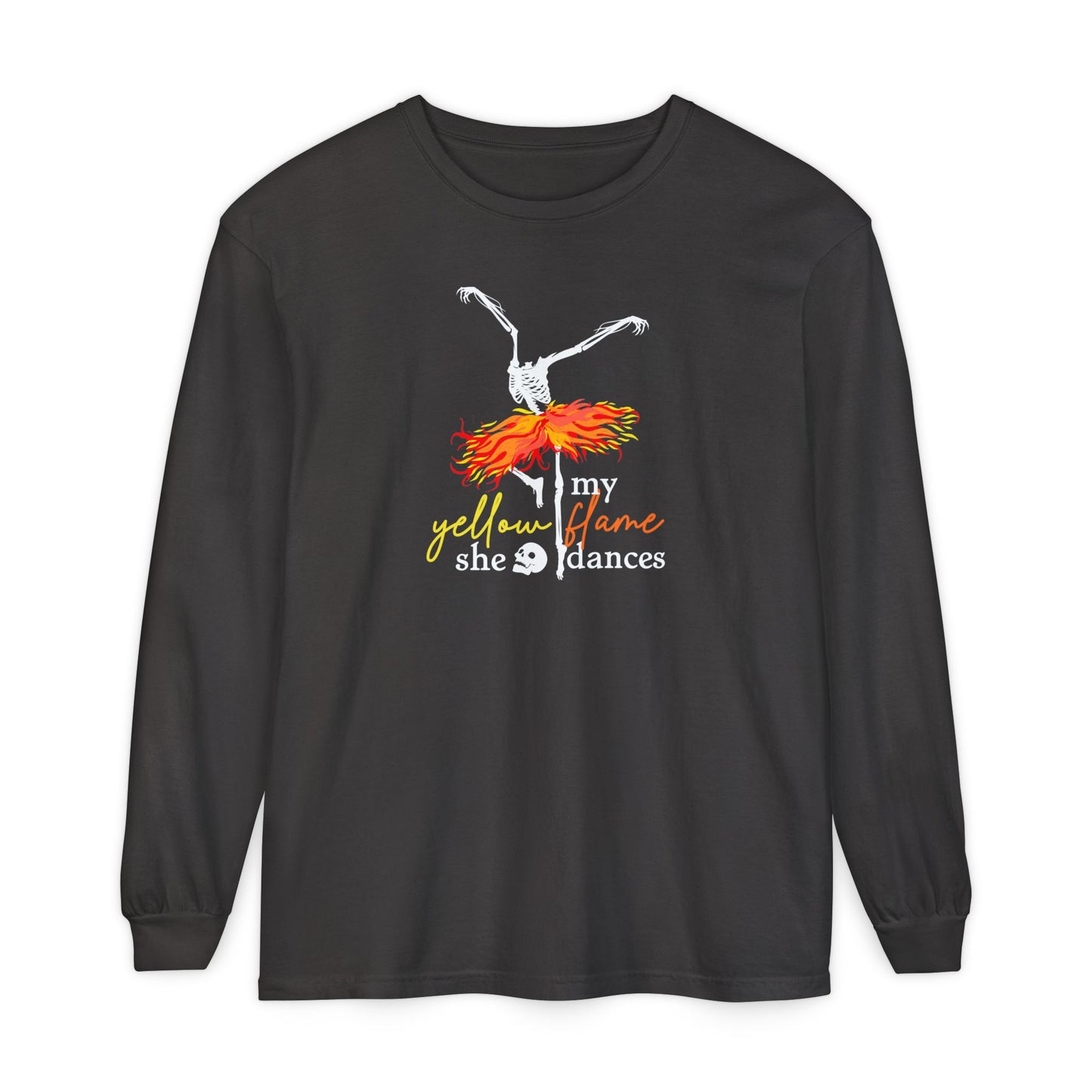 My Yellow Flame Halloween Dance Long Sleeve Tee