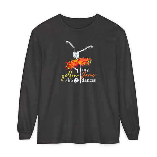 My Yellow Flame Halloween Dance Long Sleeve Tee