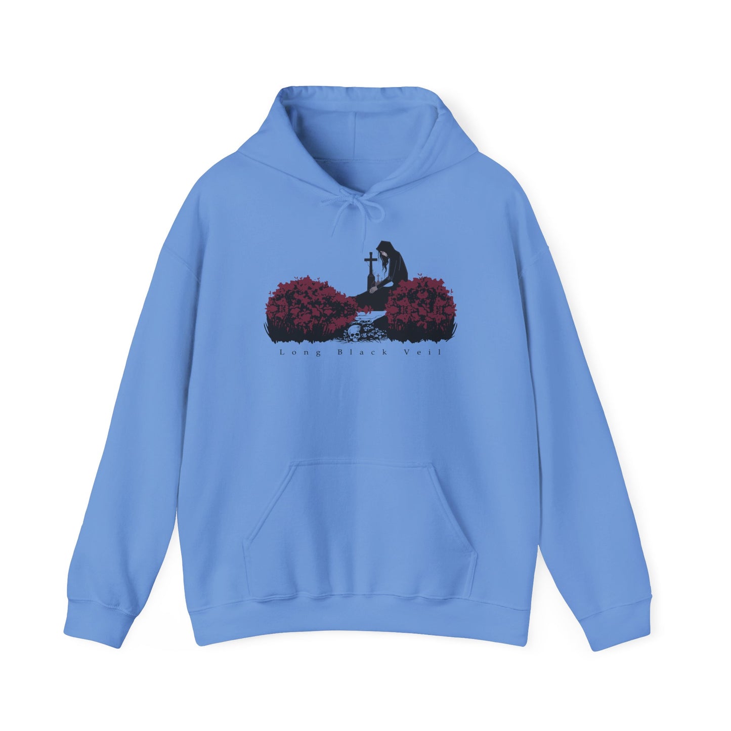 Long Black Veil Hoodie