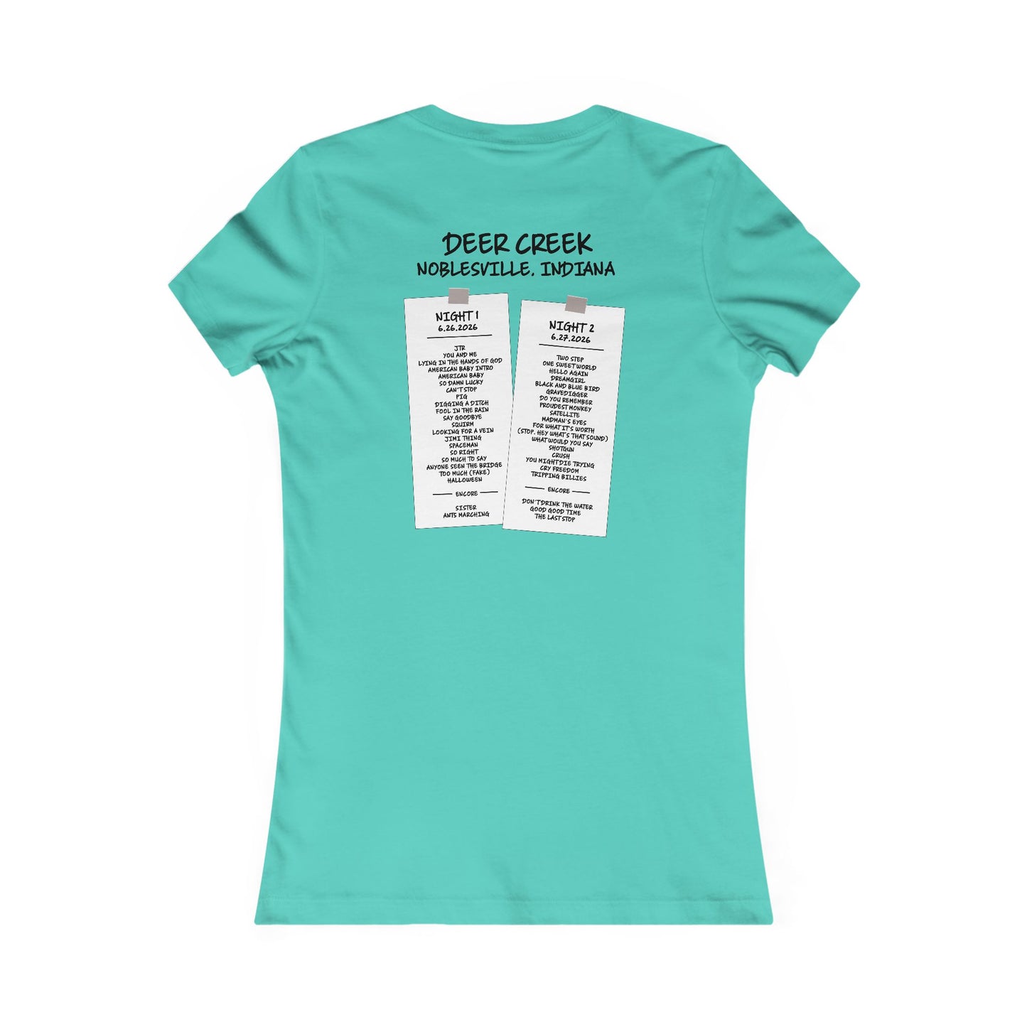 Creekend 2026 Woman's Cut Tee *With Set List
