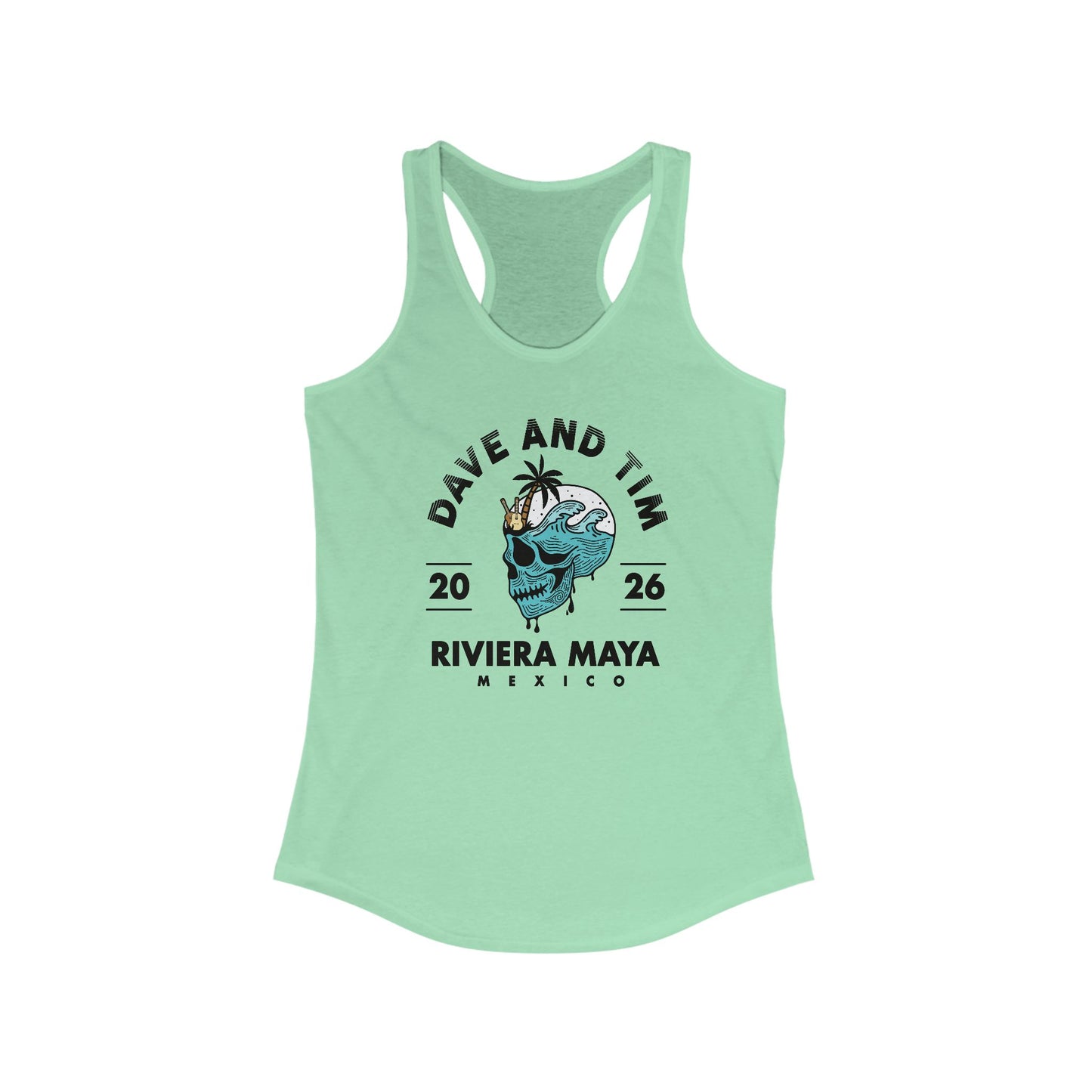 D&T Skull Palm Trees 2026 Woman's Tank *With Set List