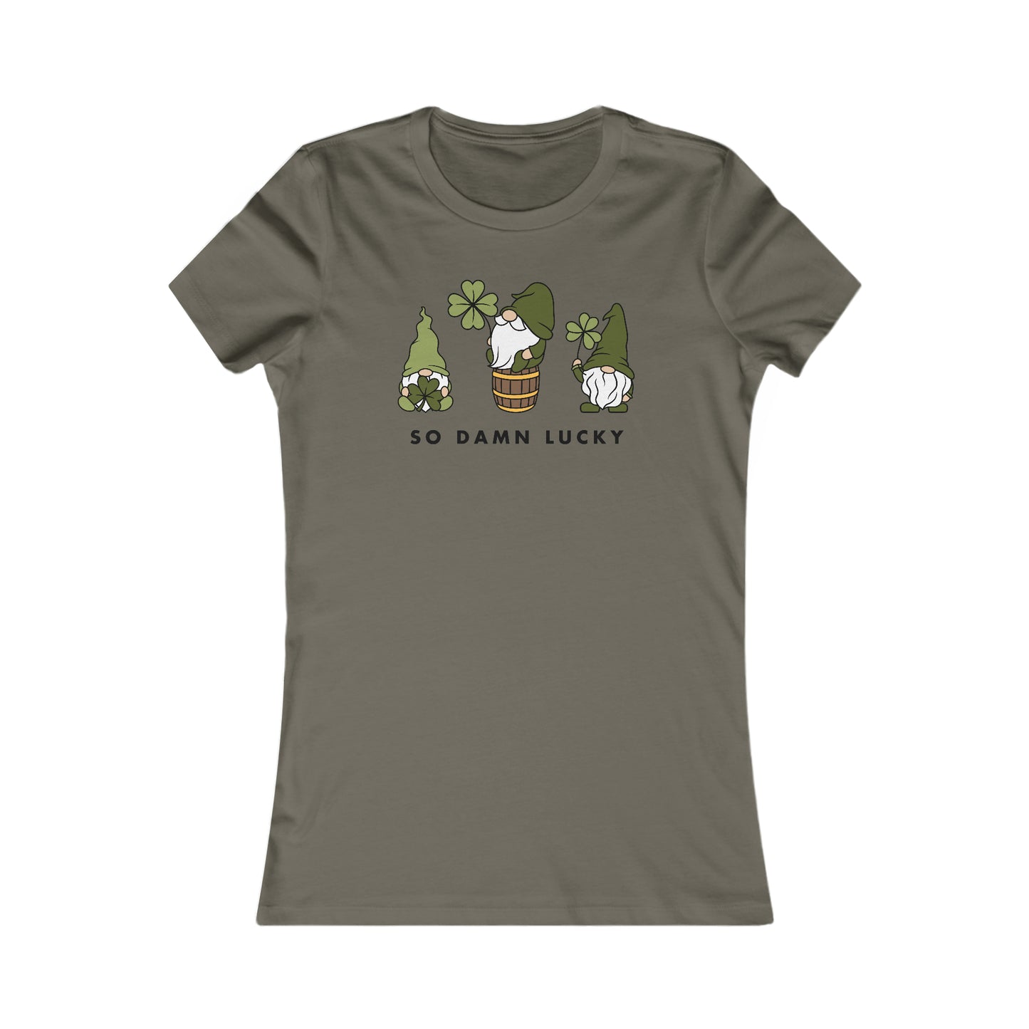 Gnomes So Damn Lucky Women's Cut