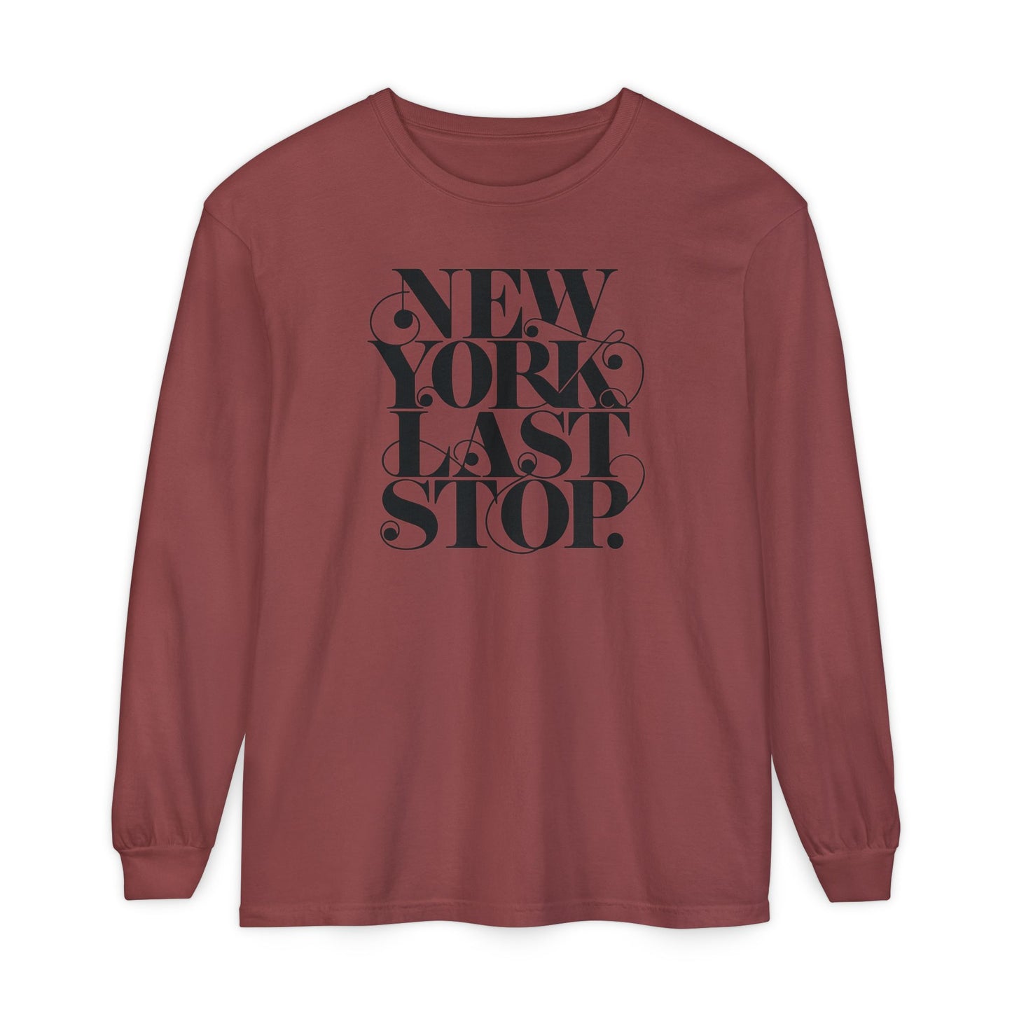 Last Stop Script 2026 Long Sleeve Tee