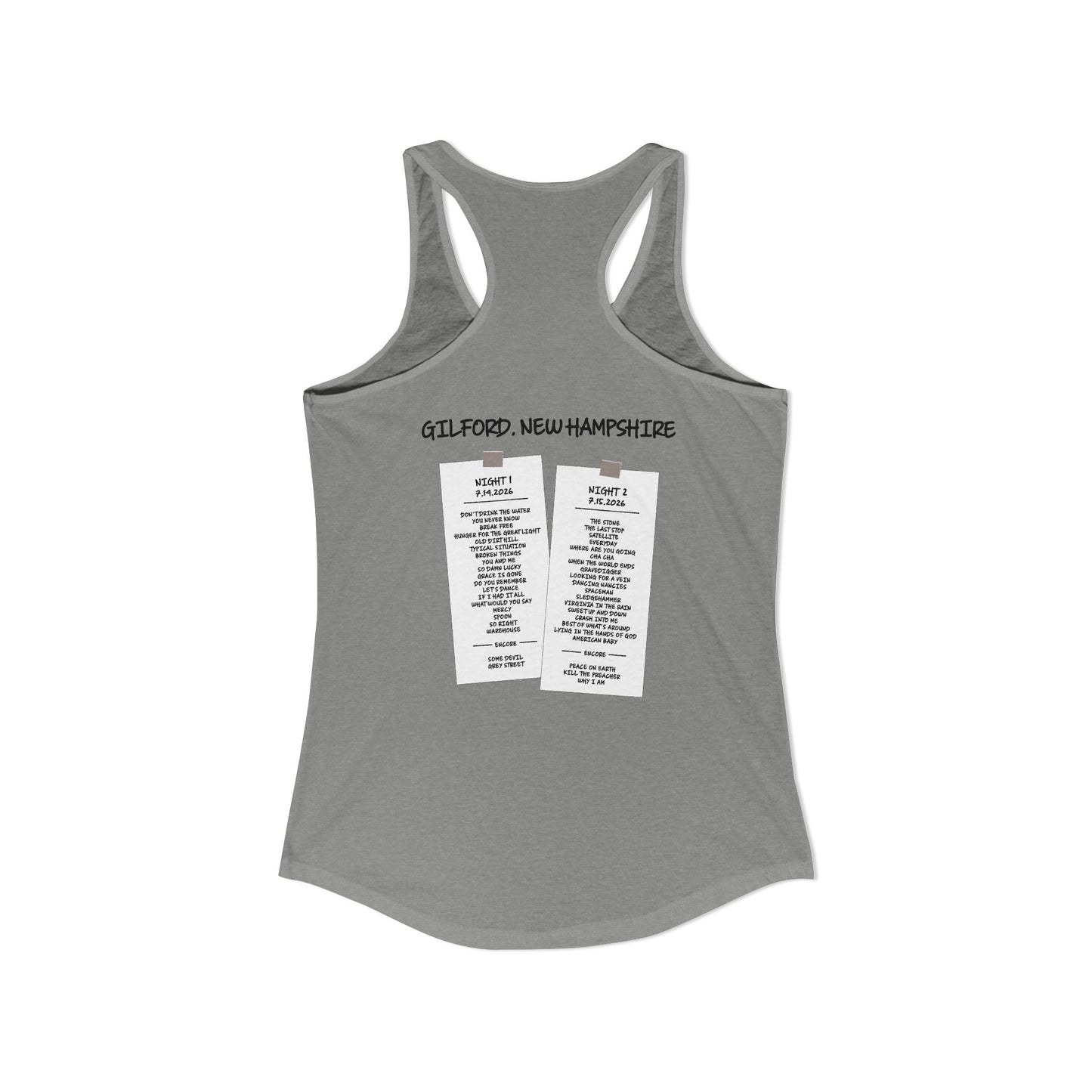 Gilford 2026 Woman's Tank *With Set List
