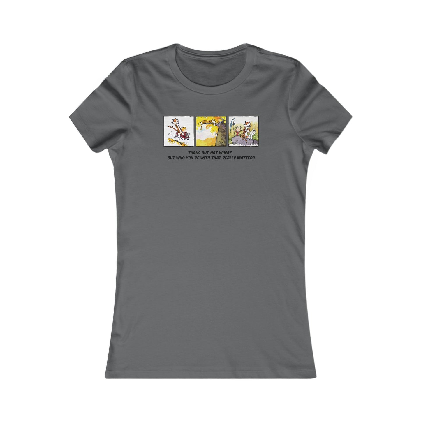 Calvin Hobbes & Dave Woman's Cut Tee