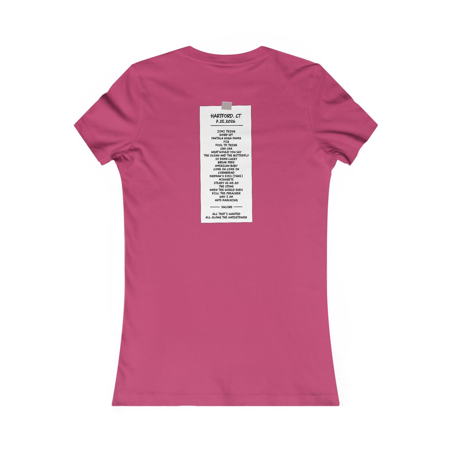 Hartford 2026 Woman's Cut Tee *With Set List