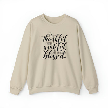 Thankful Grateful Blessed Crewneck