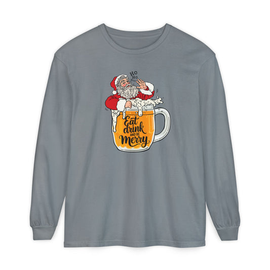 Eat Drink Santa Long Sleeve Tee