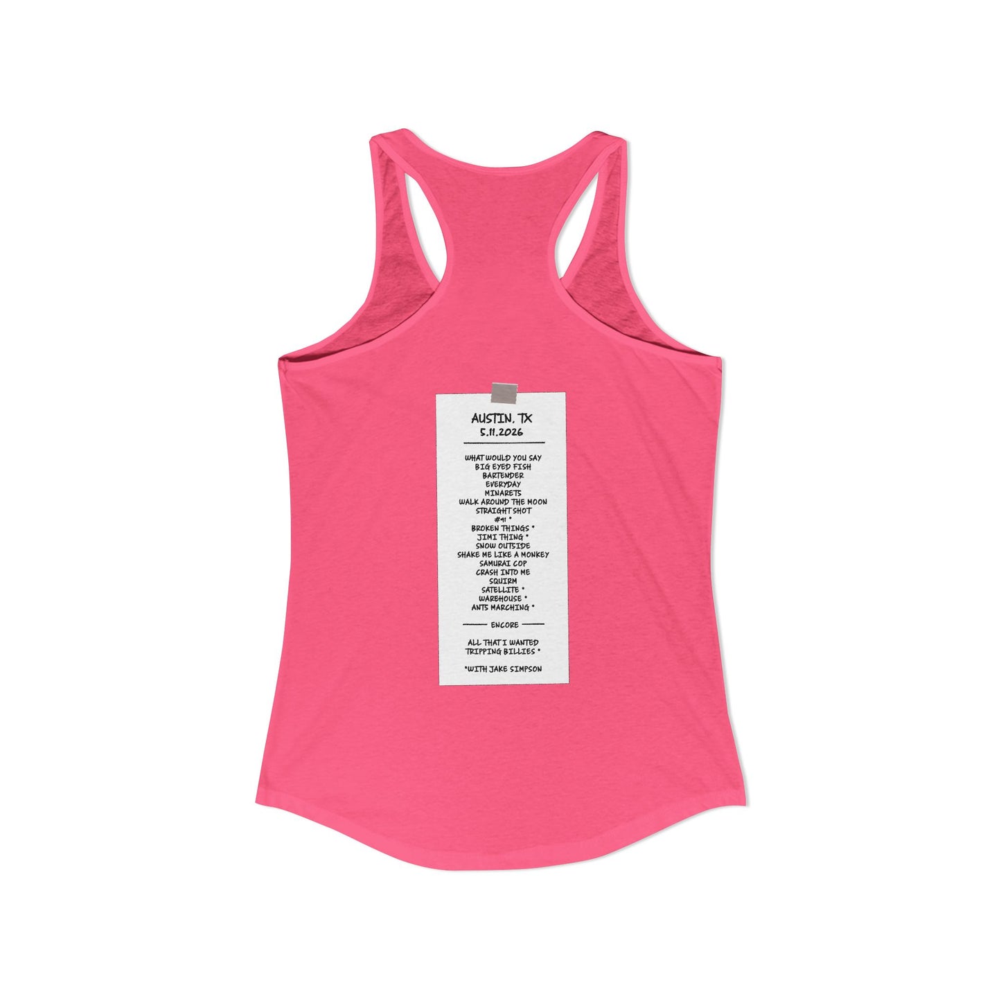 Austin 2026 Woman's Tank *With Set List