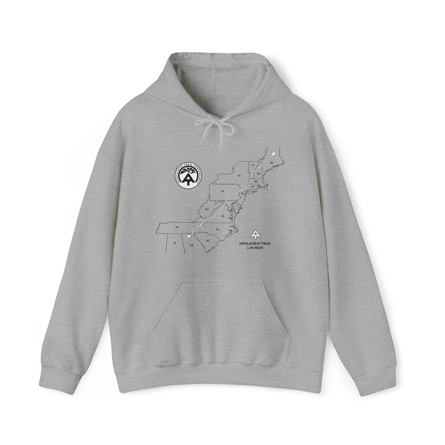 Appalachian Trail Map Hoodie
