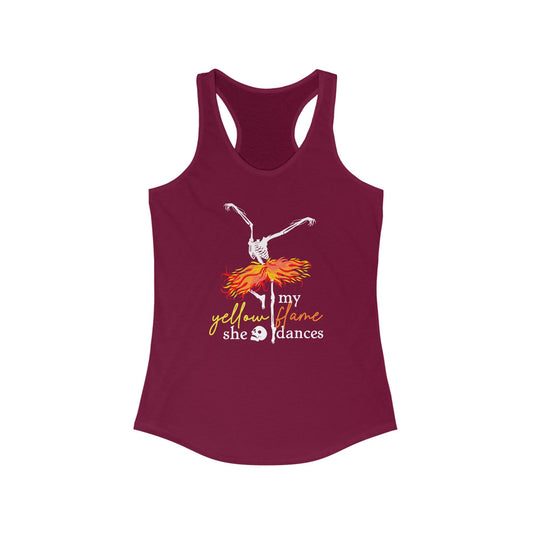My Yellow Flame Halloween Dance Woman's Tank