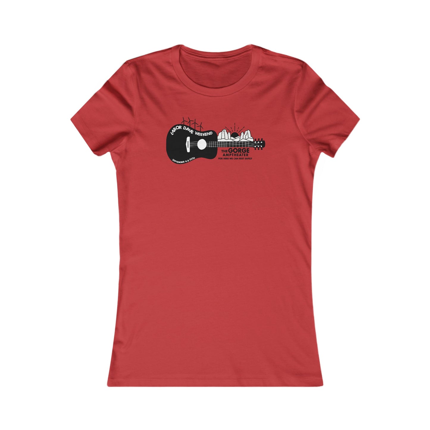 Gorge Guitar 2026 Woman's Cut Tee
