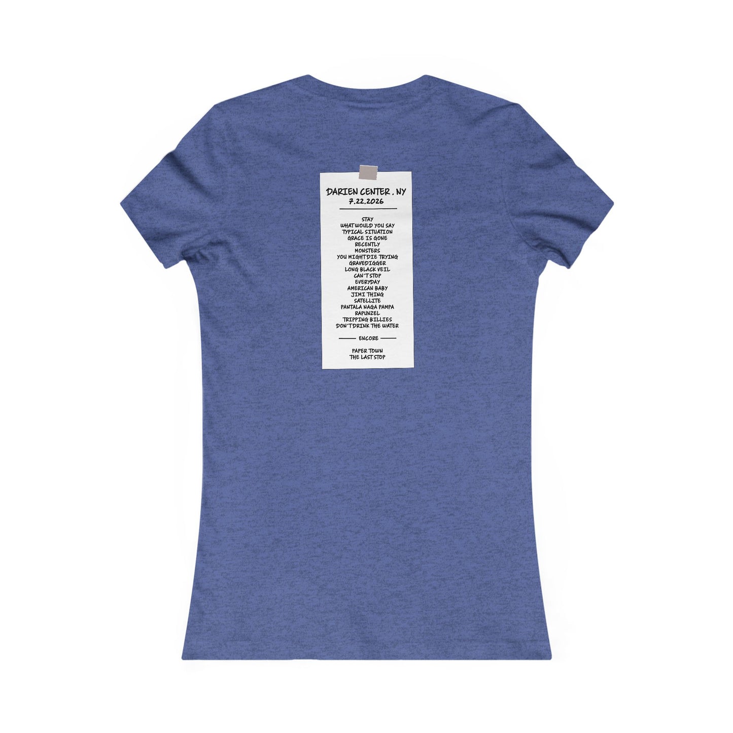 Darien Lake 2026 Woman's Cut Tee *With Set List