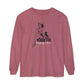 Black Cat Pin Up Long Sleeve Tee