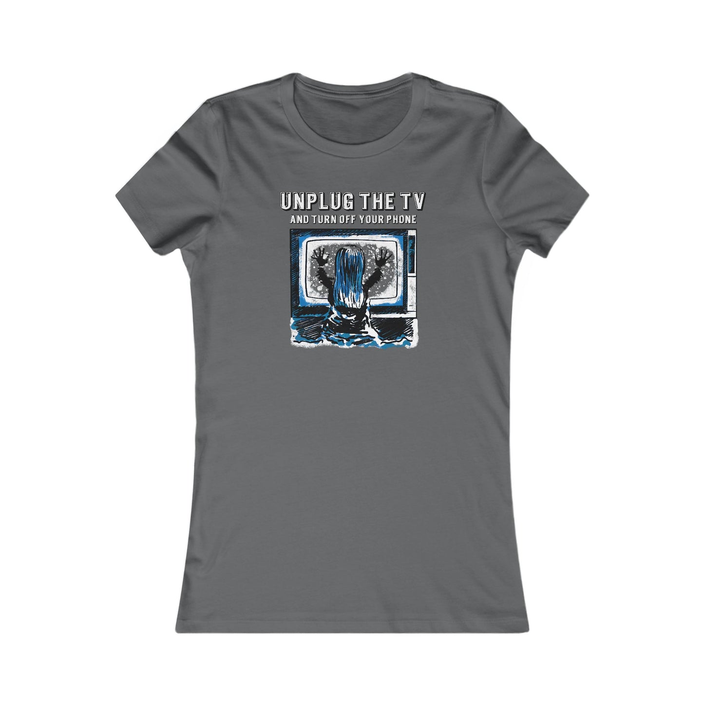 Unplug The TV Woman's Cut Tee