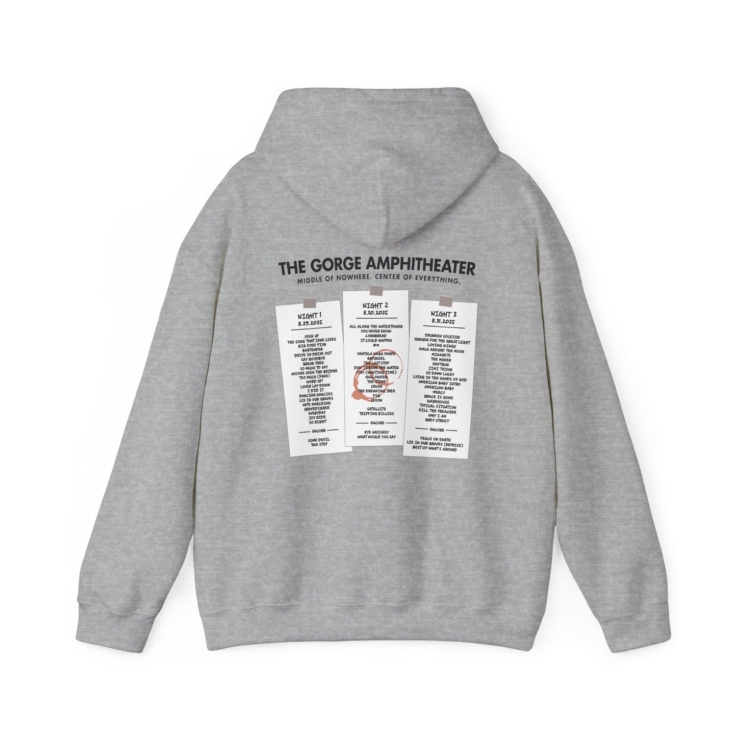 Stay Up Gorge 2025 Hoodie *With Set List